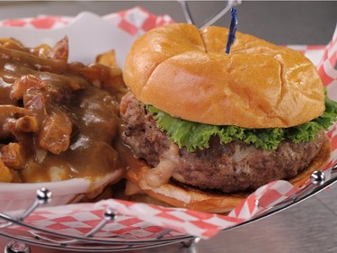 The Poutine Stuffed Burger from Naina's Kitchen, one of three dishes that will be featured on the new season of You Gotta Eat Here.