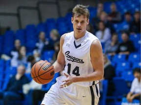 Former Mount Royal Cougars hoops star Nick Loewen is now playing pro basketball in Spain.