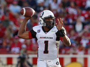 Quarterback Henry Burris of the Ottawa RedBlacks is pleased as punch to have Mo Price to throw to.