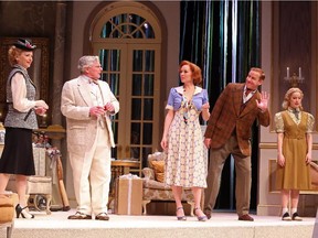 A scene from Philadelphia Story is on stage at Theatre Calgary .