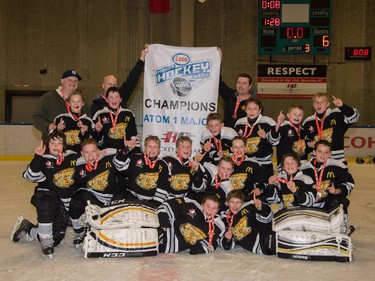 The Bow River Bruins were the Atom 1 Major champions in the 2015 Esso Minor Hockey Week.
