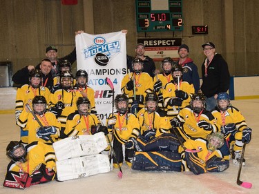The Blackfoot Chiefs were the Atom 4 champions in the 2015 Esso Minor Hockey Week.