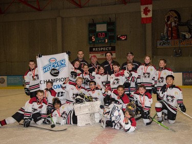 The Trails West Wolves were the Atom 5 champions in the 2015 Esso Minor Hockey Week.
