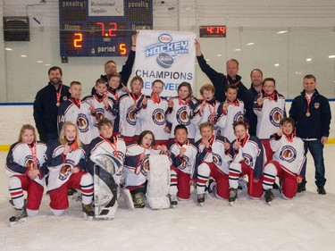 The Northwest Warriors  - the Pee Wee 6 champions in the 2015 Esso Minor Hockey Week.