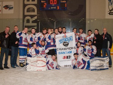 Southland were the Bantam 2 champions in the 2015 Esso Minor Hockey Week.