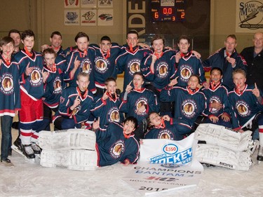 The Northwest Warriors were the Bantam 4 champions in the 2015 Esso Minor Hockey Week.