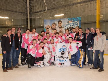 The Junior C  champions in the 2015 Esso Minor Hockey Week.