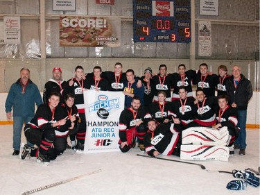 The Rec Junior A champions in the 2015 Esso Minor Hockey Week.