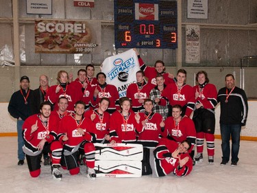 The Rec Junior B champions in the 2015 Esso Minor Hockey Week.