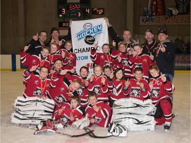 The Trails West Wolves were the Atom 1 Minor champions in the 2015 Esso Minor Hockey Week.