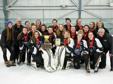 The Zone 5 Pack were champions in the U16AA division of the 2015 Esso Golden Ring ringette tournament.