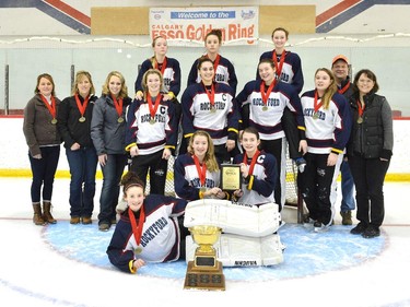 The Rockyford Ringers were champions in the U16B division of the 2015 Esso Golden Ring ringette tournament.