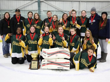 The Regina Extreme  were champions in the U14B division of the 2015 Esso Golden Ring ringette tournament.