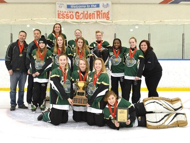 The Spruce Grove Rage Park were champions in the U14A division of the 2015 Esso Golden Ring ringette tournament.