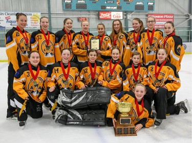 The Central Alberta Sting were champions in the U14AA division of the 2015 Esso Golden Ring ringette tournament.