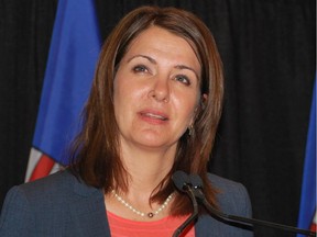 Leader Danielle Smith at the Wildrose Party annual general meeting in Red Deer Saturday November 15, 2014.