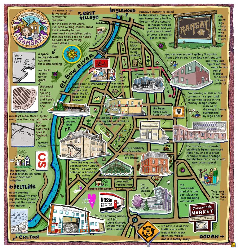 You are here: Calgary illustrators map their city | Calgary Herald