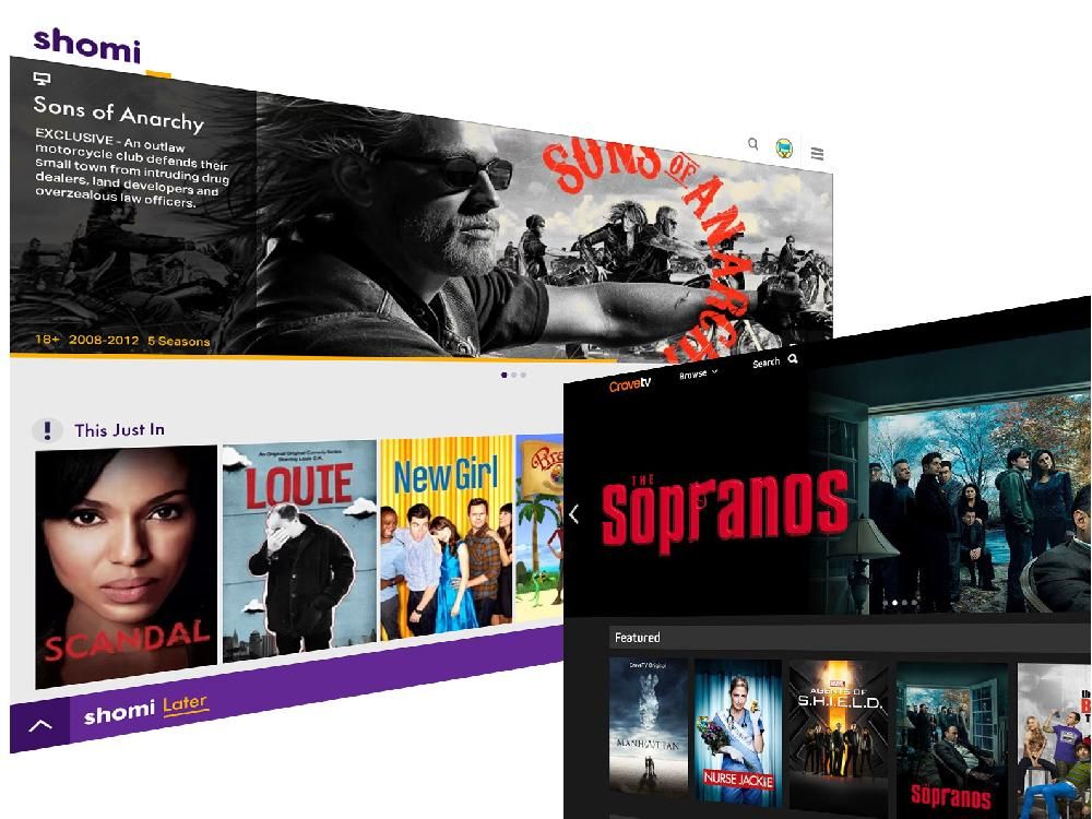 Shomi and CraveTV compared