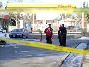 Calgary City Police were finishing up their investigation into a shooting at Rundlehorn Drive and 52nd street N.E. on January 25,  2015. One man is in hospital in serious condition, but is expected to survive.