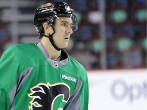 Calgary Flames forward Mikael Backlund returns to action Wednesday night against the Detroit Red Wings.