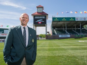 Ian Allison, senior vice-president at Spruce Meadows, in the international ring at Spruce Meadows in Calgary, on June 3, 2014.