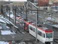 A southbound CTrain pulls out of the Anderson station on Sunday November 18, 2012.