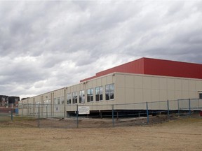 Two new modular classrooms at West Springs School as seen Friday October 31, 2014.