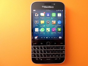 The BlackBerry  Classic smartphone.