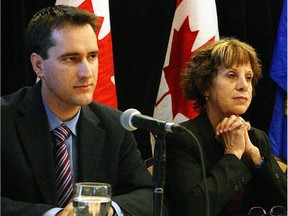 Rob Anderson and Heather Forsyth are seen shortly after they crossed the floor from the PCs to join the Wildrose in 2009.