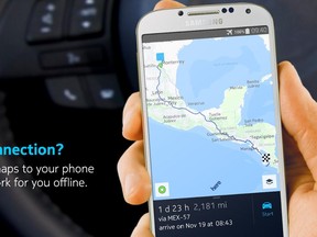 With HERE maps, once you have the city or town installed on your device, you can navigate freely and for free as the phone will only use GPS signal to orient the user.