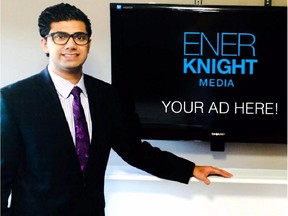 Zakir Hussein, the founder of Organo Energy, has launched a new company called Enerknight Media that supplies businesses with indoor digital advertising screens.