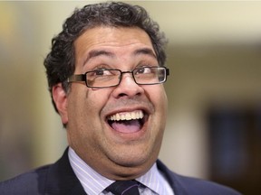 Mayor Naheed Nenshi speaks to reporters about receiving the 2014 World Mayor Prize on February 2, 2015.