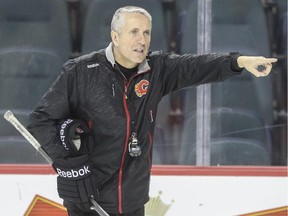 Calgary Flames head coach Bob Hartley.