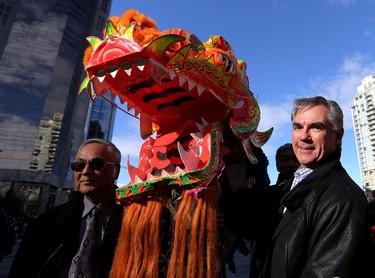 Premier Jim Prentice during Chinese New Year celebrations at the Chinese Cultural Centre on February 15, 2015.