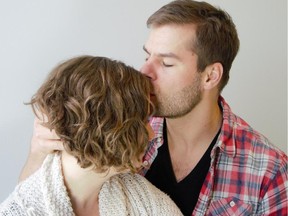 Anna Cummer and Kyle Jespersen in Lungs, February 2015, in Calgary, Alberta