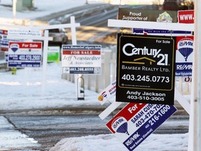 The number of sales of townhome and apartment-style condos is down in Calgary this January over the same time last year.