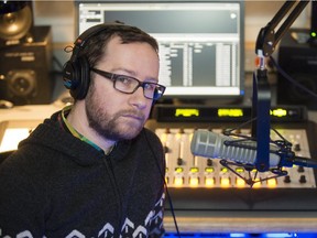 Banff Centre Radio producer Dominic Girard in Februrary, 2014. The Banff Centre announced they are closing the radio station Friday, February 27, 2015.