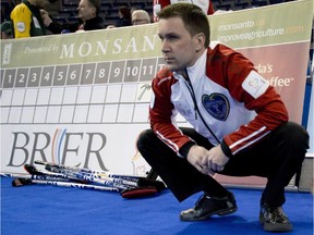 Newfoundland and Labrador skip Brad Gushue, shown during the 2013 Brier, has won almost everything in the sport of curling except a national title. Is he due in Calgary?
