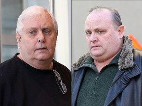 Gary Sorenson is on the left and Milowe Brost is on the right. The pair were found guilty of fraud and theft in a multimillion dollar Ponzi scheme.