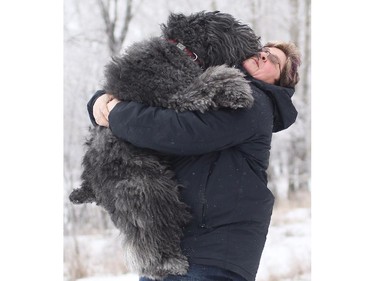 Jacquie Moore, a transit operations supervisor with Calgary Transit, will be heading to New York with her Bouvier de Flandres dog NV who will be competing in the Westminster Dog Show.