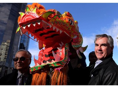 Premier Jim Prentice during Chinese New Years celebrations at the Chinese Cultural Centre on February 15, 2015.