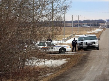 Calgary RCMP investigate a rural property near Carstairs after a fatal home-invasion shooting. The 67-year-old victim drove himself to hospital, where he died on Feb. 23, 2015.