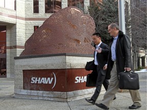 Shaw's downtown Calgary headquarters are pictured in this file photo.