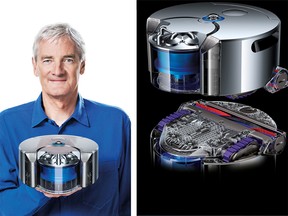 James Dyson and the Dyson 360 Eye Robot Vacuum which comes to market later on this year. It's expected to cost more than $1,000.