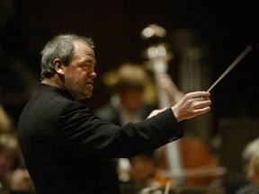 Hans Graf, shown in this file photo, returned to conduct the Calgary Philharmonic Orchestra.