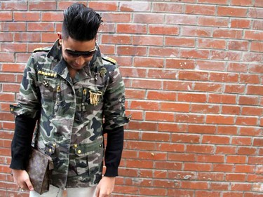 A lightweight camouflage jacket is great all year round. It can be worn under a winter coat or worn over a heavy knit sweater.