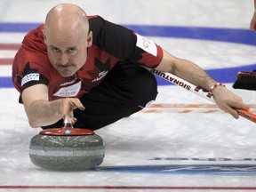 Calgary's Kevin Koe is going against Brock Virtue in Thursday night's 'A' event final at the men's curling provincials in Wainwright.