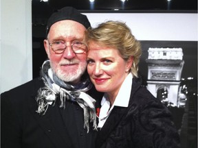 Lisa Kauffmann with photographer Albert Watson at Toronto's Izzy Gallery.