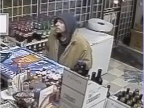 Police are investigating two robberies at a liquor store in the 4500 block of 26 Avenue S.E. The first incident was at approximately 6 p.m. on Dec. 4, 2014, and the second was at approximately 6 p.m. on Jan 25, 2015.