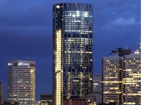 Ted Rhodes, Calgary Herald CALGARY, AB., MAY 25, 2012  --  STK. The Bow Tower dominates the Calgary skyline as seen at dusk